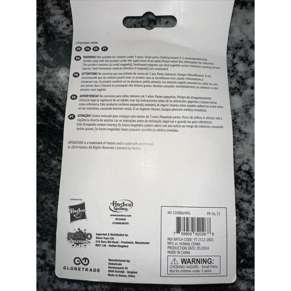 Keychain Games: Operation | Real Game, Mini Size! Hasbro Gaming